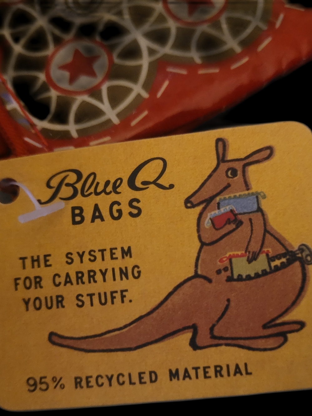 NEW W/TAGS Blue Q Yellow Kangaroo Coin Pouch - Picture 2 of 4